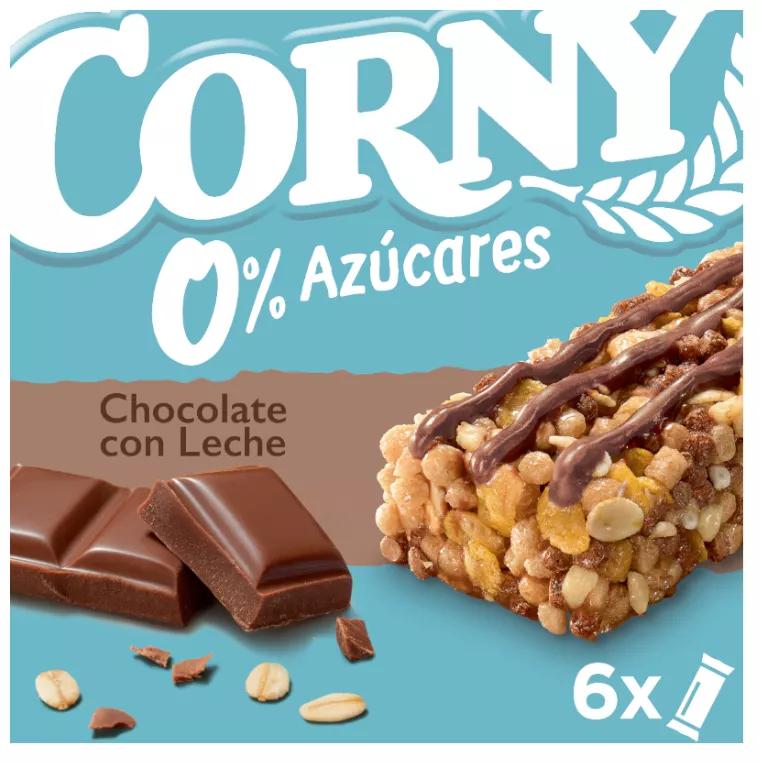 Corny Milk Chocolate Bar Without Added Sugar 6x20 gr