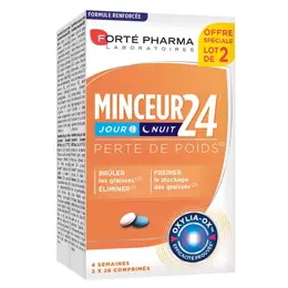 Forté Pharma Minceur 24 Bruleur de graisses et Elimination Lot de 2x28 comprimés