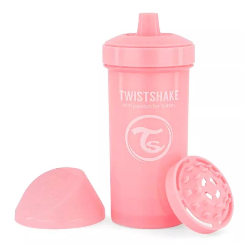 Twistshake Kid Cup + 12m 360 ml Pastel Pink