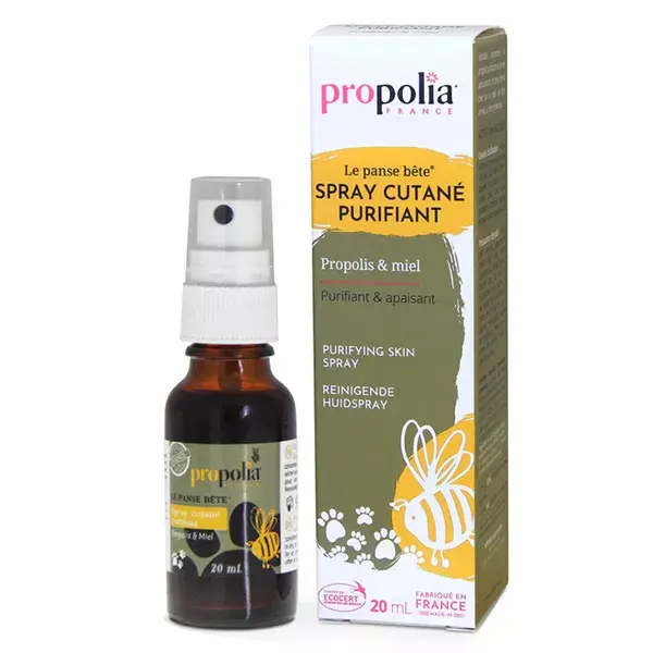 Propolia Animaux Le Panse Bête Spray Cutané Purifiant Propolis & Miel 20ml