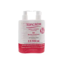 Topicrem DA Baume Émollient Lot de 2 x 500ml