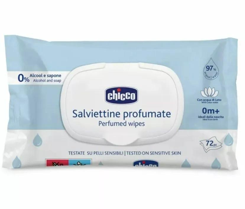 Chicco Salviettine Detergenti Neonati e Bambini 72 Salviette