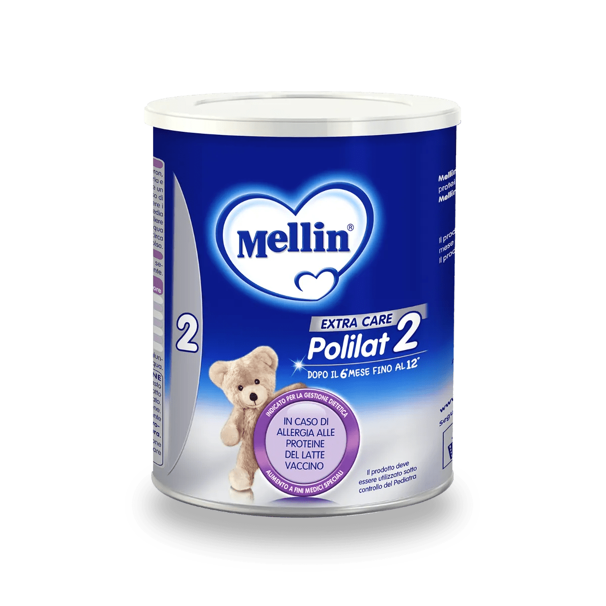 Mellin Polilat 2, Alimento a Fini Medici Speciali, Allergia alle Proteine del Latte Vaccino, 400g