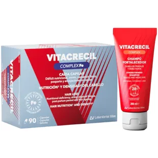 Vitacrecil Complex Strengthening Shampoo 200 ml + Vitacrecil Complex Fe Hair Loss 90 Capsules