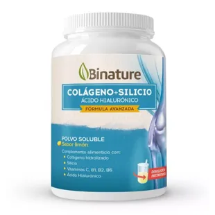 Collagène avec Silicium et Acide Hyaluronique Binature Flacon Citron 368gr