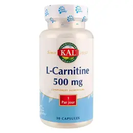 Kal L-Carnitine 500mg 30 capsules