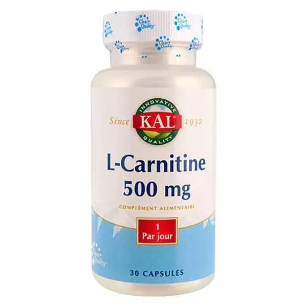 Kal L-Carnitine 500mg 30 capsules