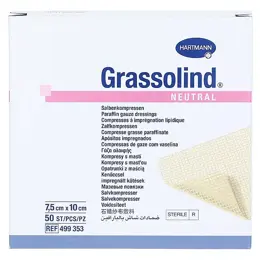 Hartmann Grassolind Neutral Pansement Gras 7,5 x 5cm 10 unités