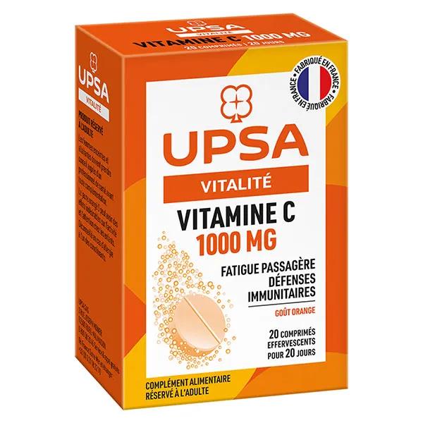 UPSA Vitamine C 1000mg 20 comprimés effervescents