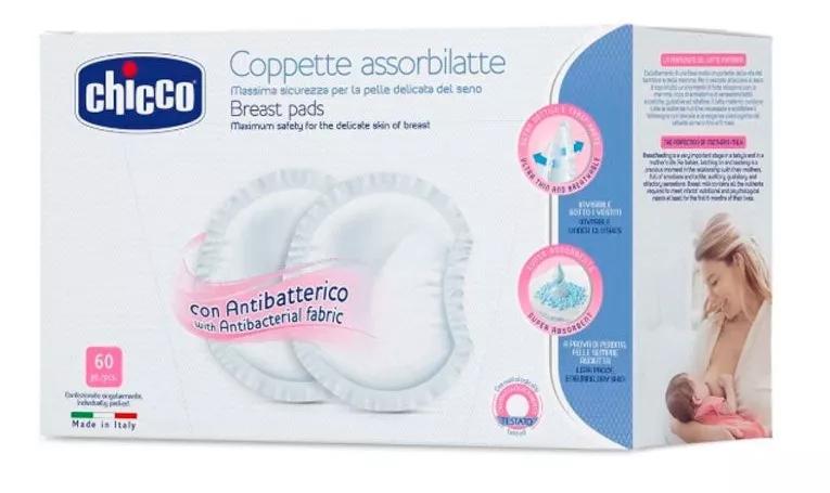 Chicco Discos Absorbentes Antibacterias 60 Uds