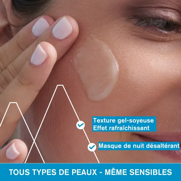 Uriage agua máscara de Spa de noche agua deshidrata la piel 50ml