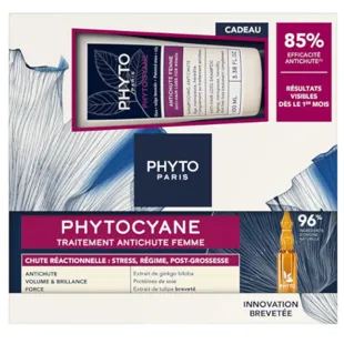 Phyto Phytocyane Women Reactional Hair Loss 12 Ampoules + Shampoo 100 ml