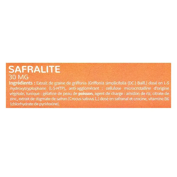 Codifra Safralite Safran 30mg 28 gélules