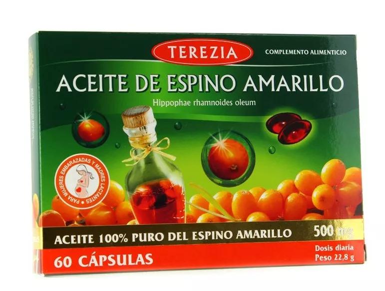 Aceite Espino Amarillo 100% Puro 500mg Terezia 60 Cápsulas