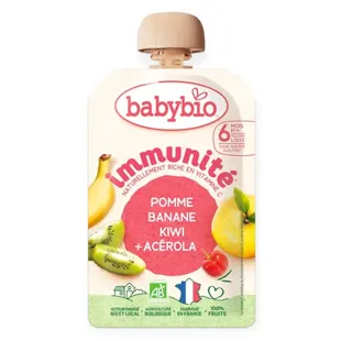 Babybio Mela Banana Kiwi Acerola - Immunità - 100g