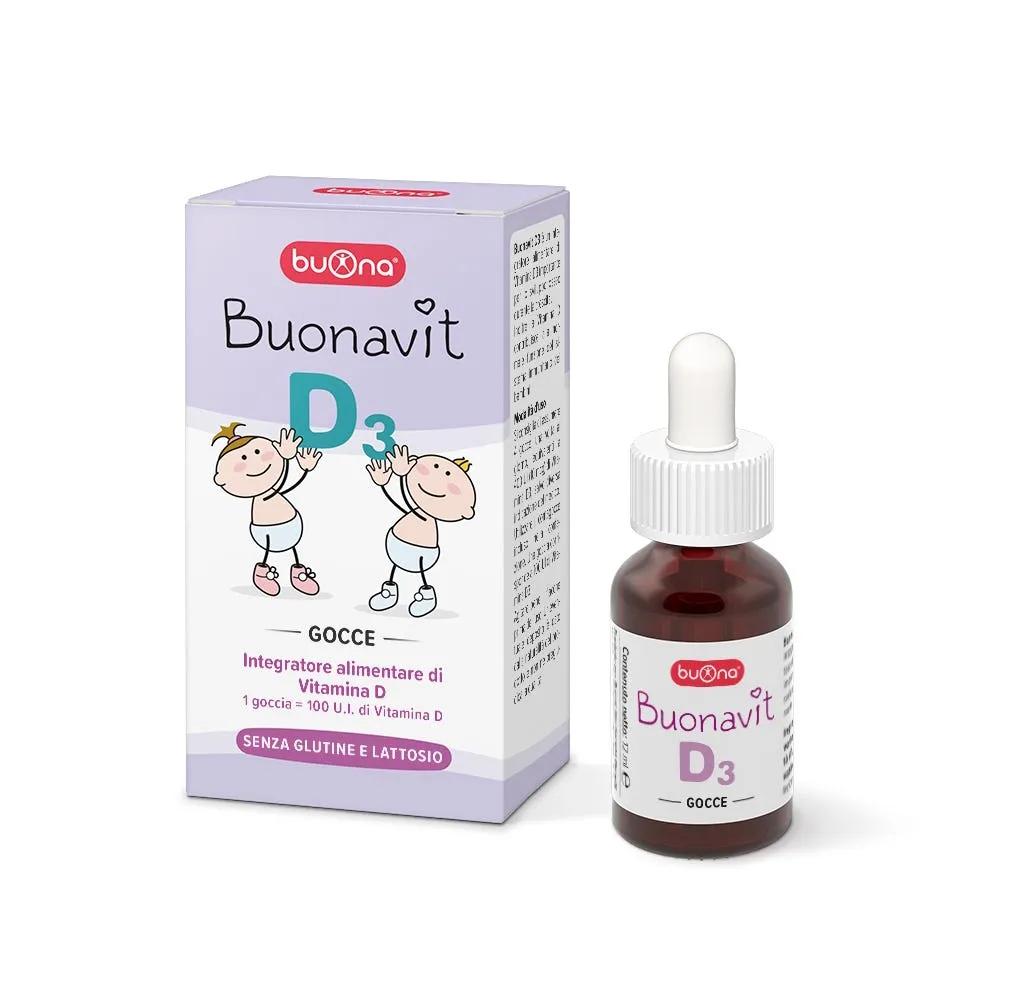 Buonavit D3 Integratore Di Vitamina D Per Ossa Bambini Gocce 12 ml