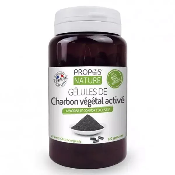 Propos' Nature Activated Vegetable Charcoal 120 capsules