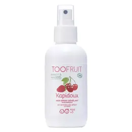 Toofruit Enfant Cheveux Kapidoux Spray Démêlant Fraise Cerise Bio 125ml