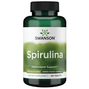 Swanson Spirulina 500mg 180 Capsules