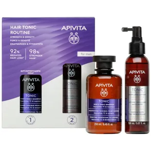 Apivita Hair Loss Lotion 150 ml + Tonic Shampoo for Men 250 ml GIFT