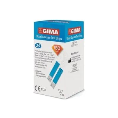 Strisce Glucosio Per Glucometro Gima (Conf. 25 Pz.)