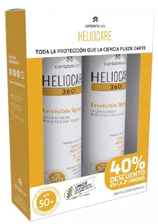 Heliocare Pack Duplo Spray invisível SPF50 360 200ml