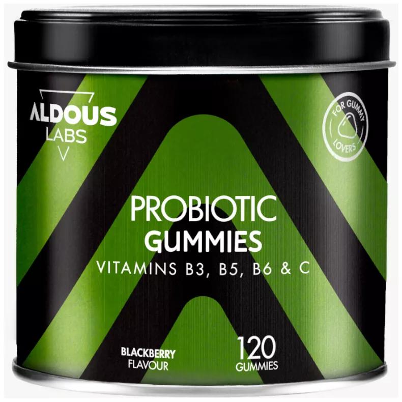 Aldous Labs Probióticos con Vitaminas Sabor Mora 120 Gummies