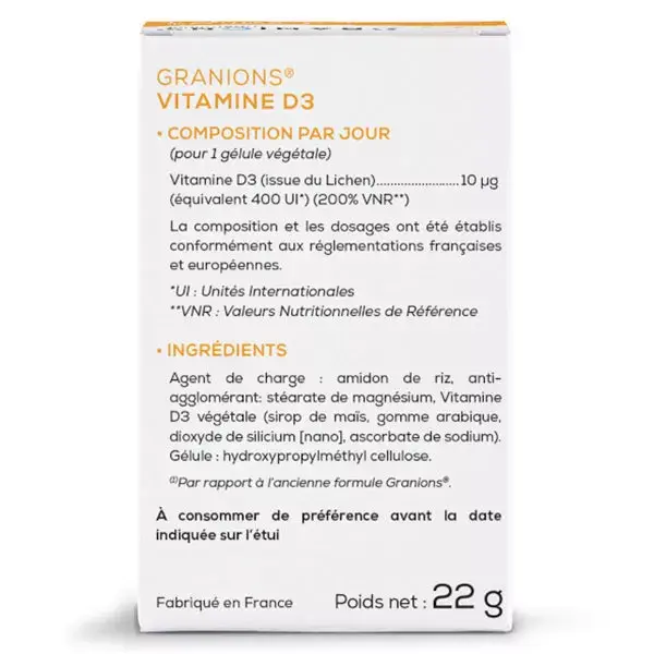 Granions Vitamina D3 60 Cápsulas
