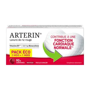 Arterin Levadura Roja Arroz 2,9 mg 2 meses + 1 gratis 90 Comprimidos