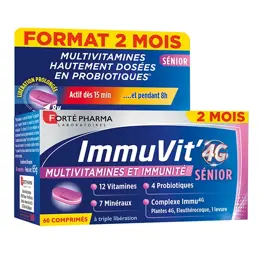 Forté Pharma Immuvit 4G Sénior Vitamines Minéraux Format Eco 2 mois