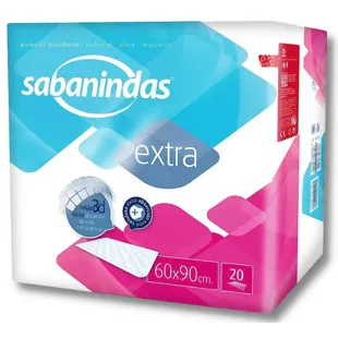 Indas Sabanindas Extra Protect 60x90 20 uds