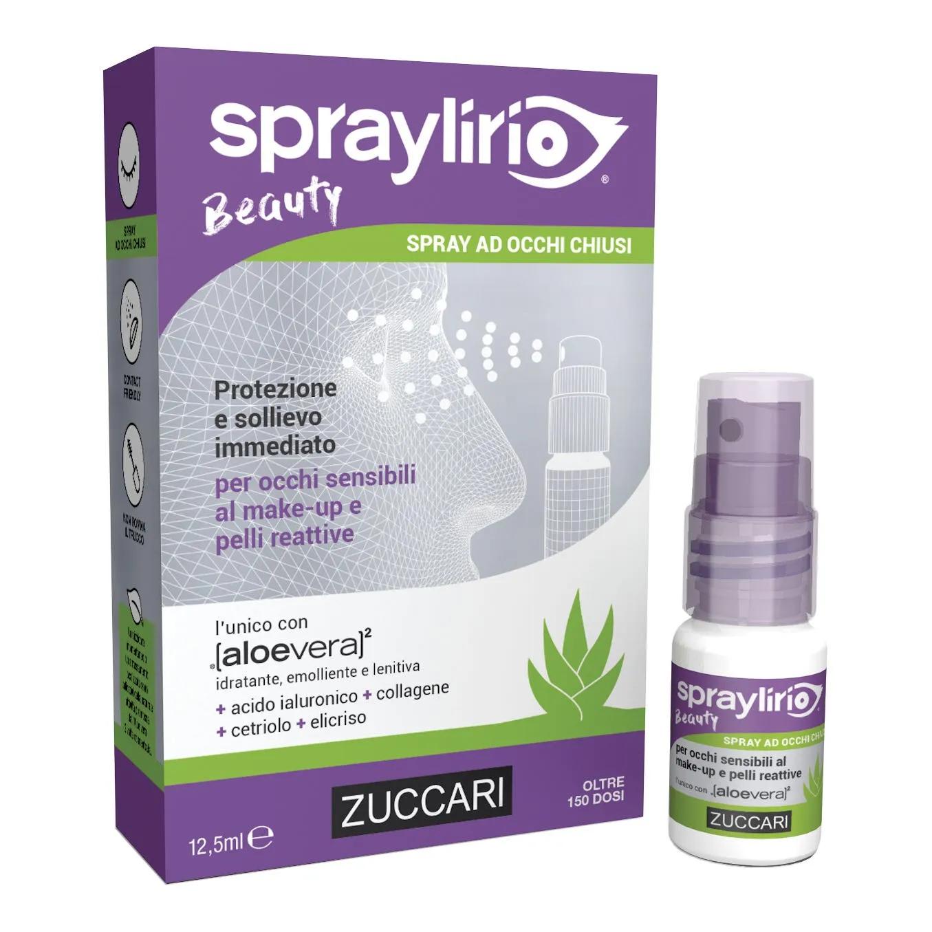 Spraylirio Beauty Spray ad Occhi Chiusi Idratante Lenitivo 12,5 ml