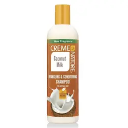 Creme of Nature, CNI, Shampoing lait de coco, démêlant et revitalisant (354ml)