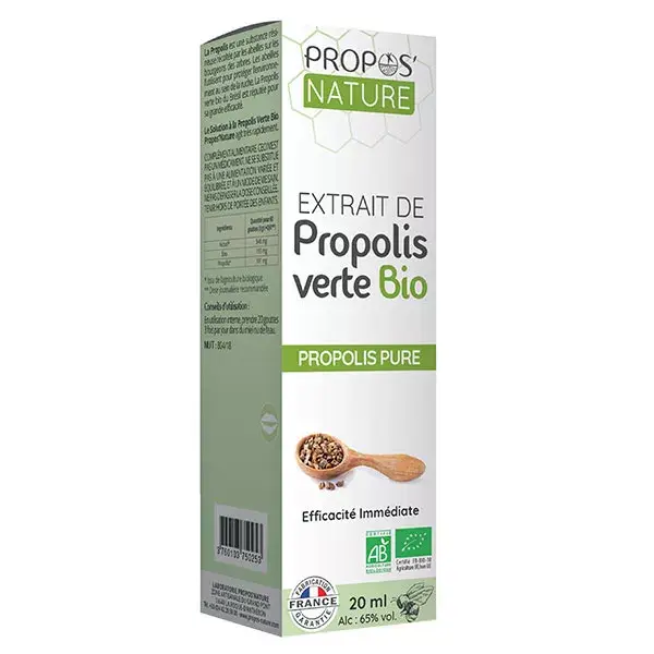 Propos'Nature Parana Organic Green Propolis Solution 20ml