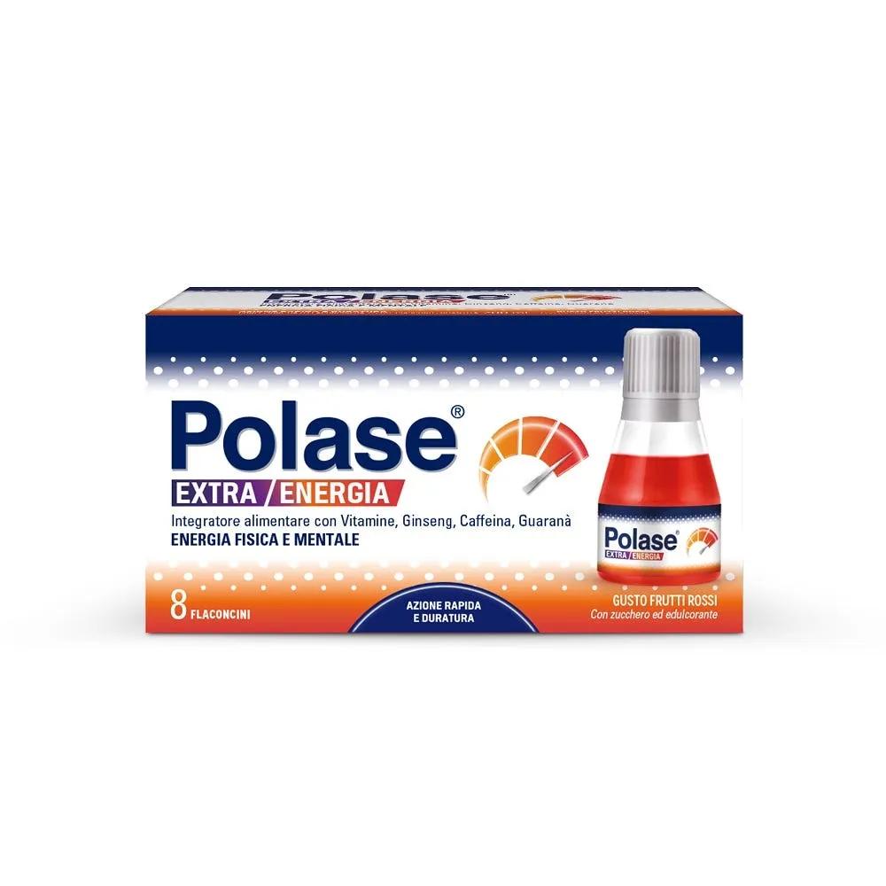 Polase Extra Energia Integratore Alimentare Vitamina B Vitamina C Ginseng Guaranà 8 Flaconcini