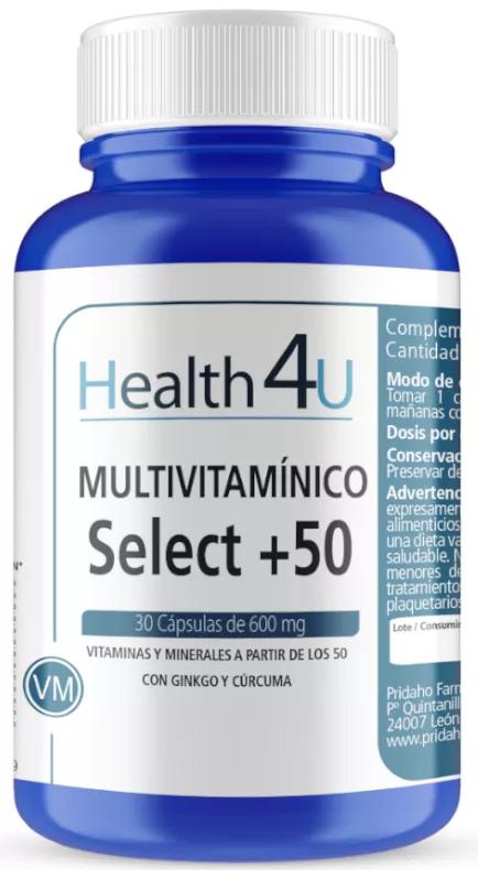 H4U Multivitamínico Select +50 30 Cápsulas