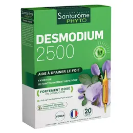 Santarome Phyto - Desmodium 2500 - Détoxifiant du Foie - 20 ampoules