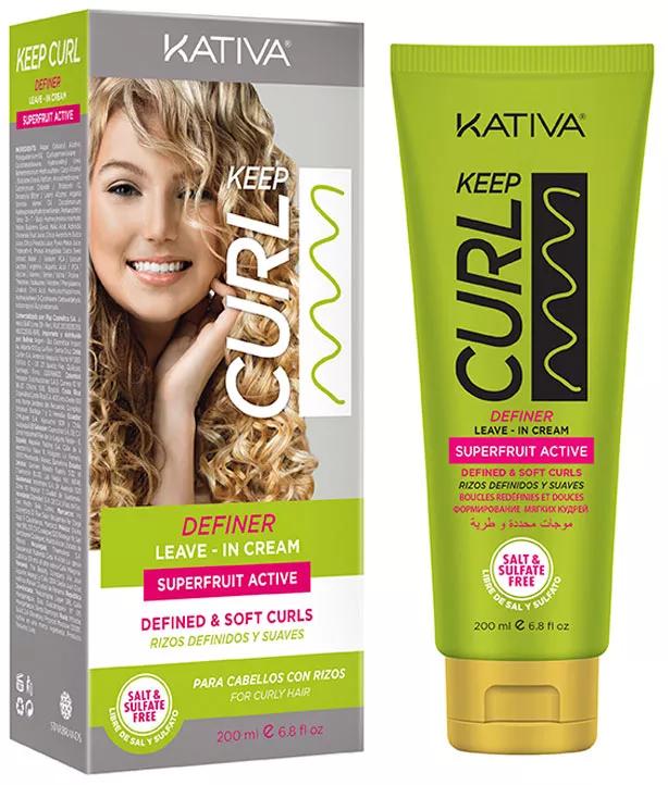 Kativa Keep Curl Definer Leave In Creme 200ml