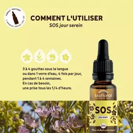 Biofloral Sos Secours Compte Gouttes Bio Demeter 20 ml