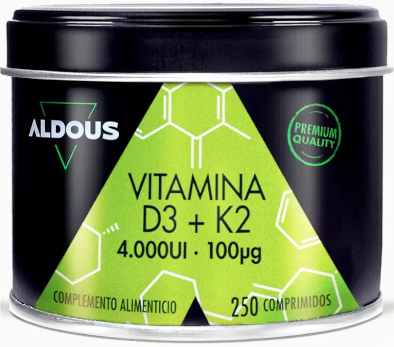 Aldous Bio Vitamin D3+K2 250 Tablets