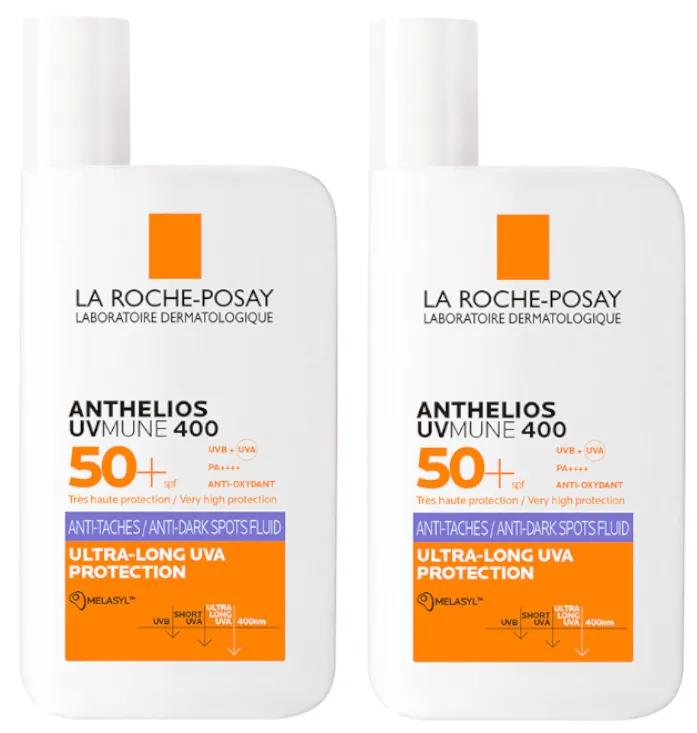 La Roche Posay Anthelios UV-MUNE 400 Anti-Stain Fluid SPF50+ 2x50 ml