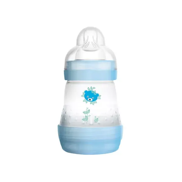 MAM Anti-Colic Baby Bottle Teat Flow 1 160ml (Blue)