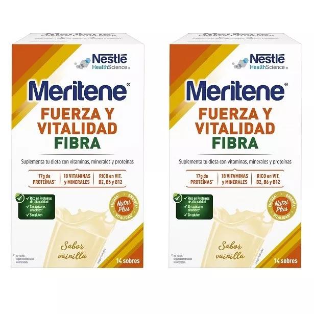 Meritene Force et Vitalité Fibre de Vanille 2x14 Enveloppes