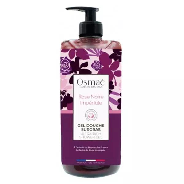 Osmaé Gel Douche Surgras Bio Rose Noire Impériale Flacon Pompe 1L