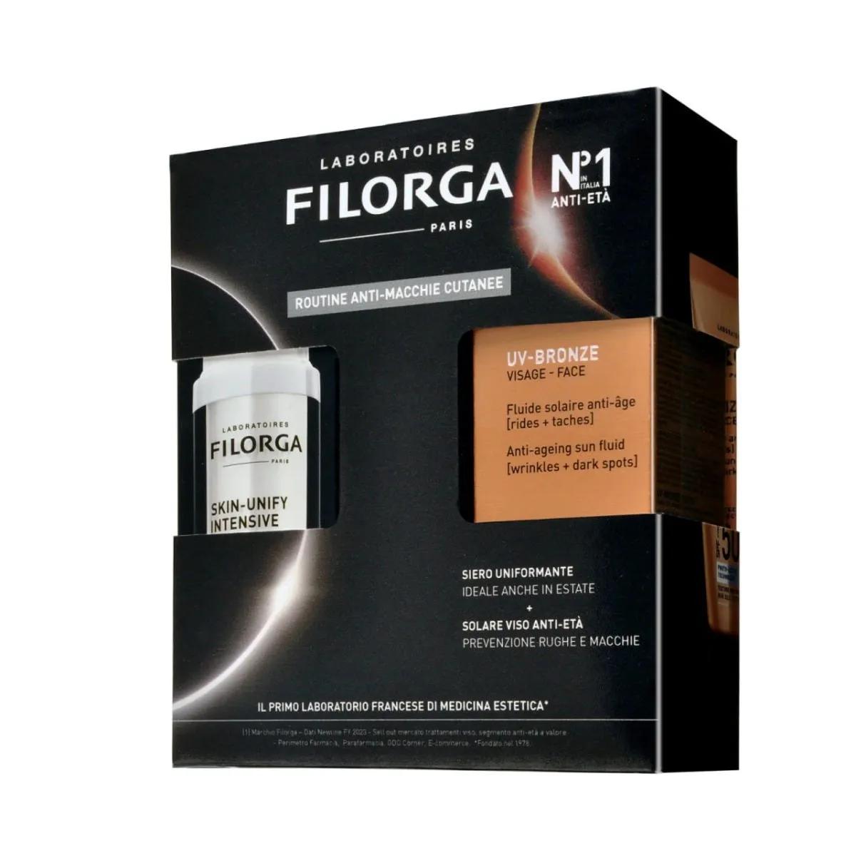 Filorga Cofanetto Routine Anti-Macchie Siero Skin-Unify Anti-Macchie 30 ml + Protezione Solare 50+ 40 ml