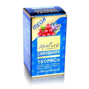 Pure State Cranberry Mega 150 40 Vegetable Capsules