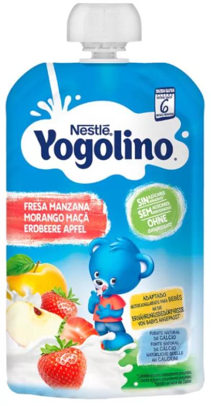 Nestle Iogolino Sachet Milch und Obst Apfel und Erdbeere 90gr