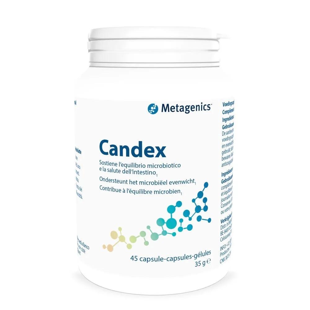 Metagenics Candex Integratore per il Benessere dell'Intestino 45 Capsule