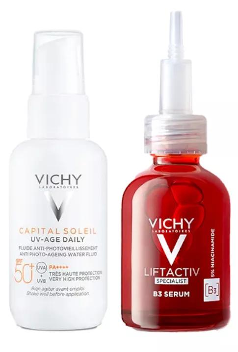 Vichy Capital Soleil UV-AGE SPF50+ 40 ml + Liftactiv Specialist Serum B3 30 ml