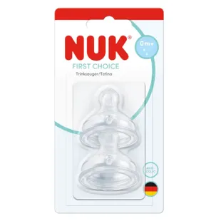 Nuk First Choice Silicone Teat Soft Flow +0m 2 pcs